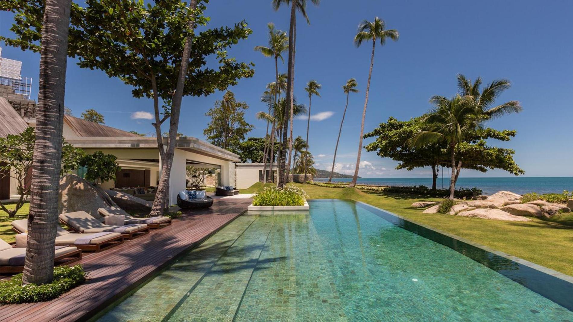 Fashionable Villa Malabar Beachfront 5 Bedrooms Plus 2 Kid'S Bedrooms Laem Sor Exterior foto